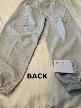 SWEATPANTS, GREY, SIZE XL, SIDE POCKETS, ELASTIC WAIST, COTTON POLYESTER, SOFT